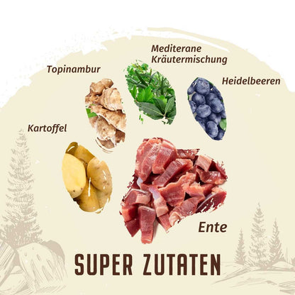 Wolfsblut Wild Duck AdultActive Ente mit Kartoffeln 1 kg