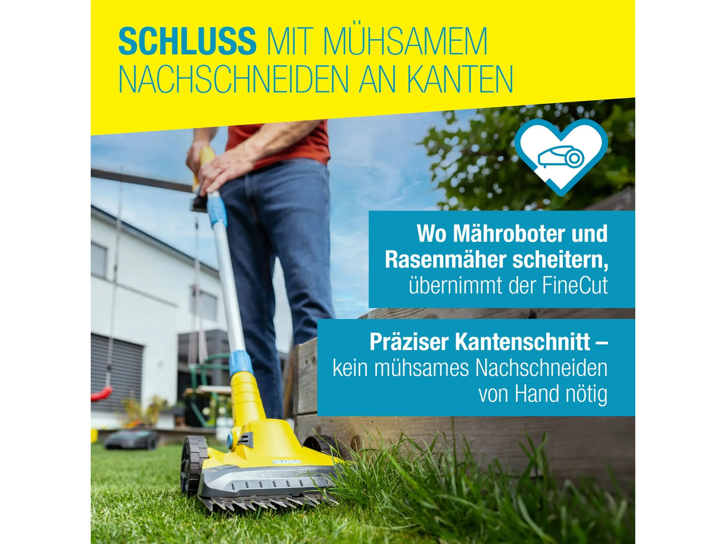 Gloria Finecut 18V Akku Rasen und Kantenschneider