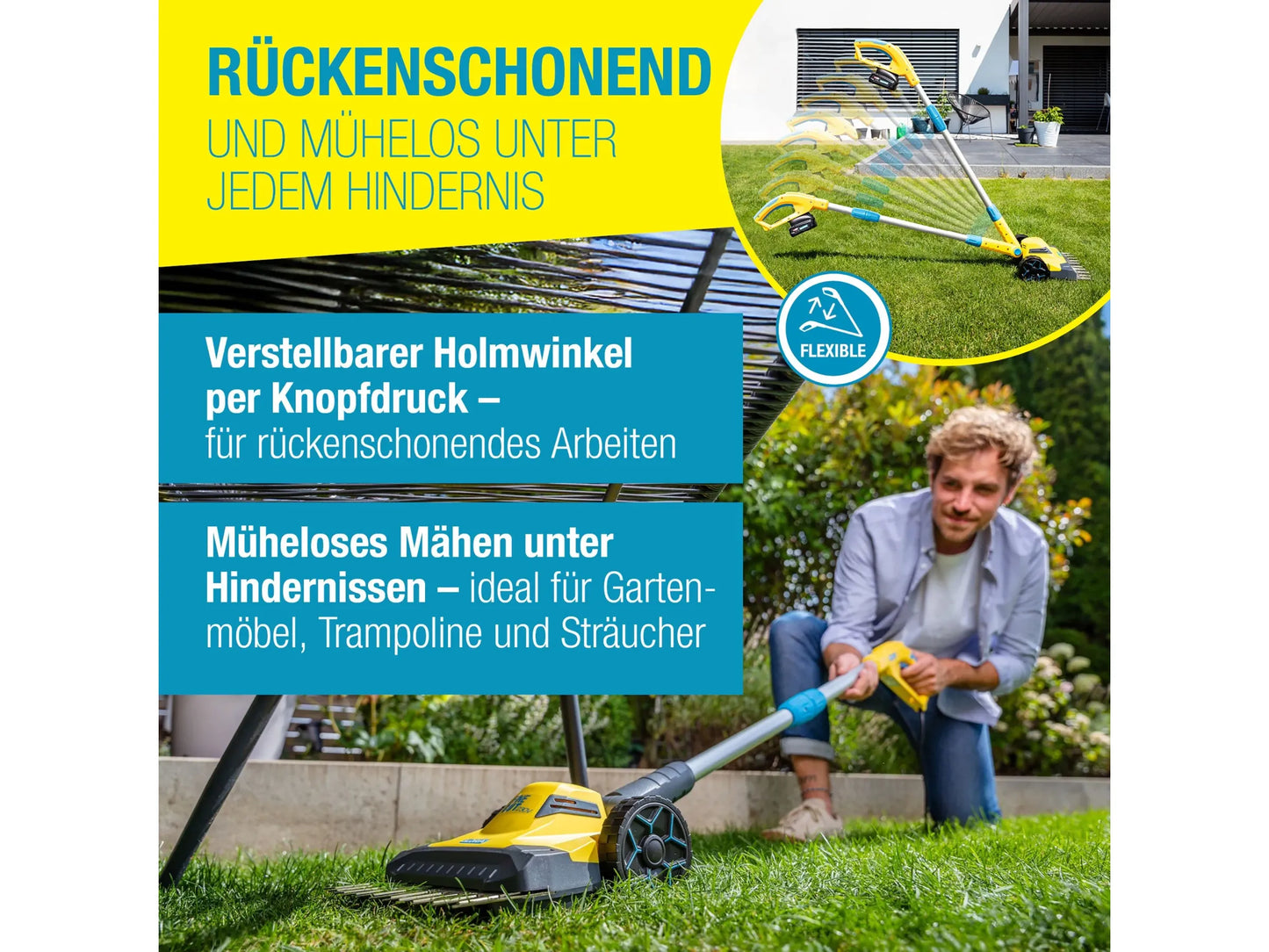 Gloria Finecut 18V Akku Rasen und Kantenschneider