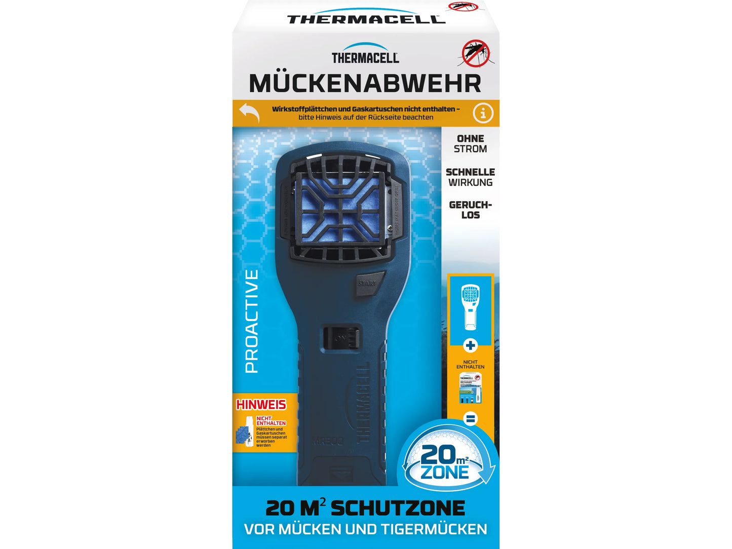 Thermacell Mückenabwehr Proactive Handgerät ohne Wirkstoff