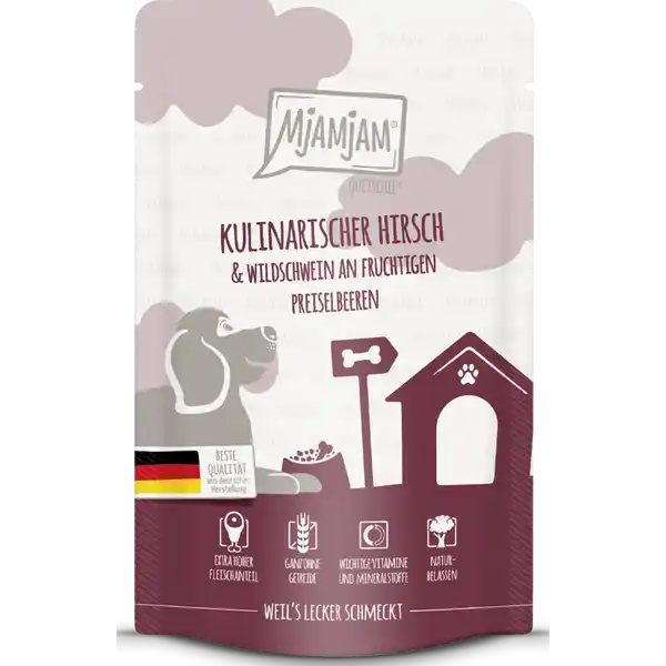 MjAMjAM - Quetschie - kulinarischer Hirsch & Wildschwein an fruchtigen Preiselbeeren