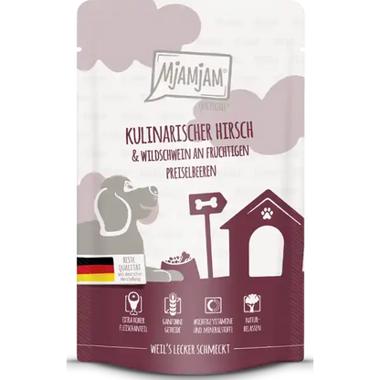 MjAMjAM - Quetschie - kulinarischer Hirsch & Wildschwein an fruchtigen Preiselbeeren