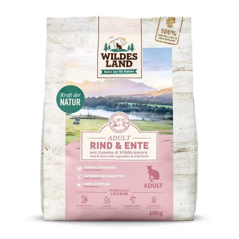 Wildes Land Rind und Ente Adult 400 g