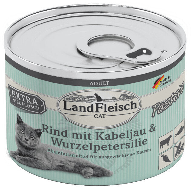Landfleisch Cat Adult Pate Beef with Cod & Parsley Root