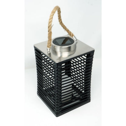 LED Outdoor Lantern in Rattan Look, Solar Powered, incl. Battery
