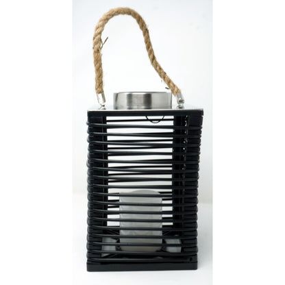 LED Outdoor Lantern in Rattan Look, Solar Powered, incl. Battery