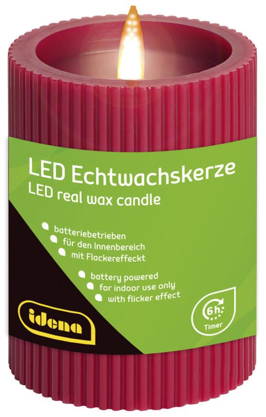 LED Echtwachskerze batteriebetrieben