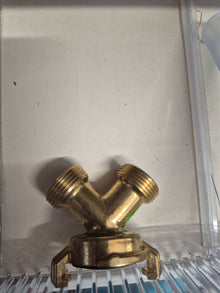 Bevo Y-Piece Brass 3/4" Male Thread x Male Thread x Female Thread P1