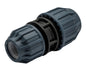 Jason Reduzierkupplung PP 32 mm x 25 mm Klemm 16bar Schwarz/Blau DVGW/KIWA/WRAS/SVGW