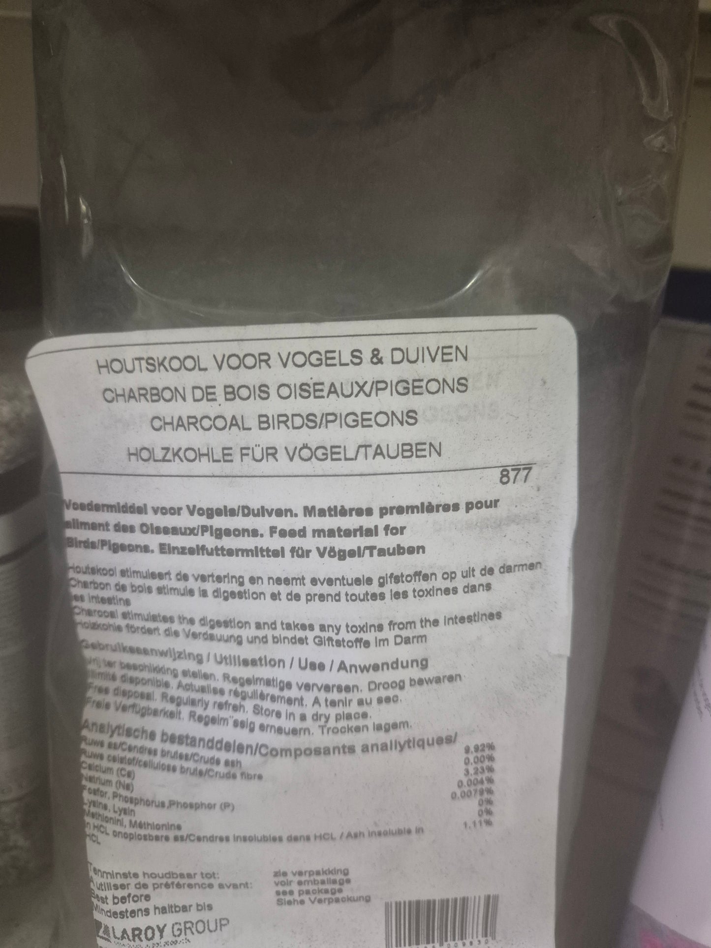 Activated charcoal for birds 500g