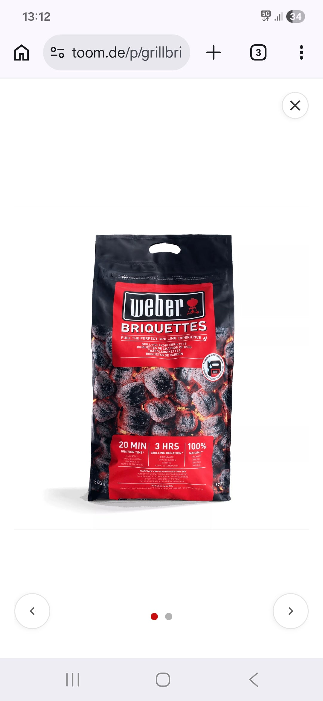 Weber Briquettes