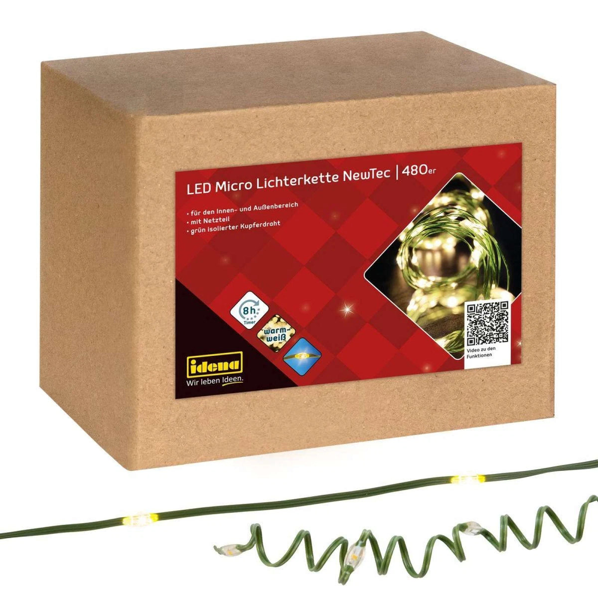 Weihnachtsbaum Lichterkette Innen und Außen NewTec 480er