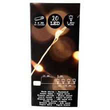 Lichterdraht 20 LED 1m Warmweiß Lichterkette mit Batterie Innen Dekor