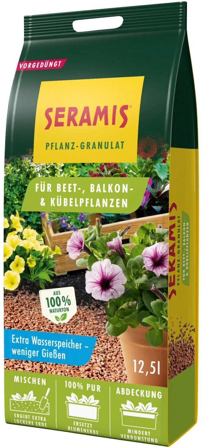 Seramis Pflanzgranulat für Beet-/Balkon und Kübelpflanzen