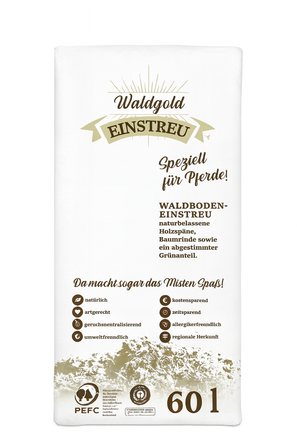 Waldgold Waldboden-Einstreu für Pferde